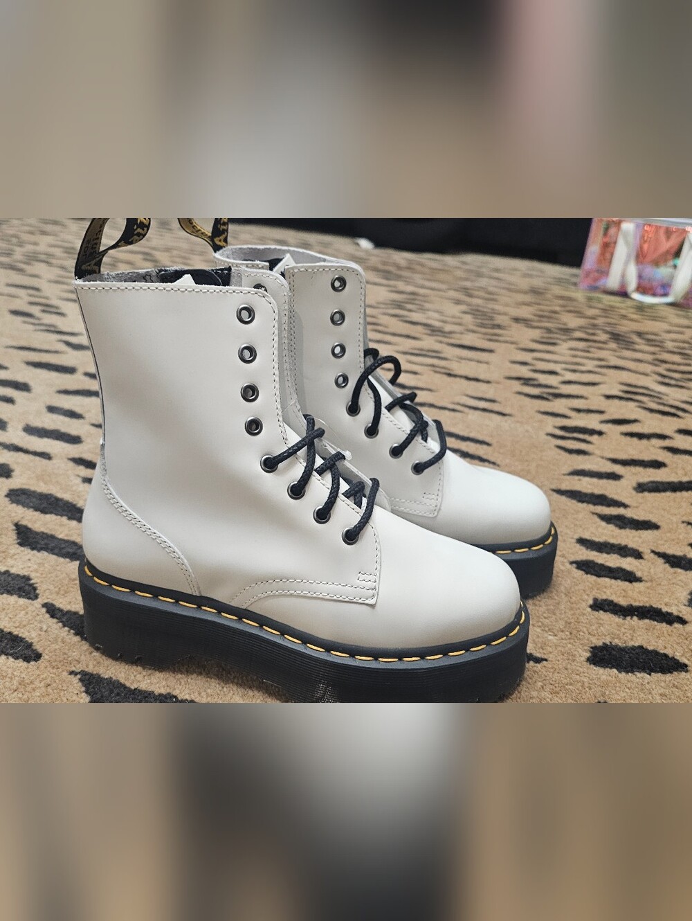 Never Worn White Platform Docs